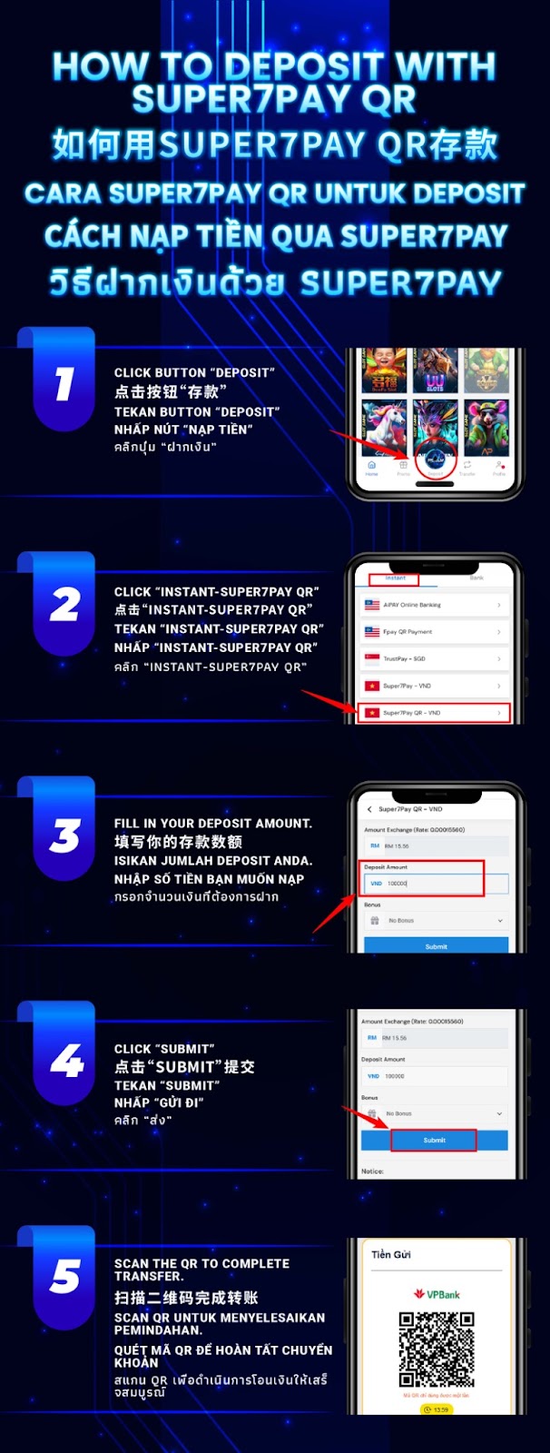 Super7Pay QR VND Deposit